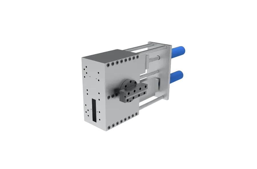 Continuous dual-station screen changer for pelletizing machine