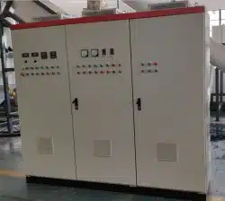 Electric control cabinet for a rigid PP HDPE recycling washing line