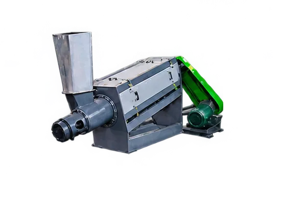 High-speed friction washer for removing dirt from plastic film flakes